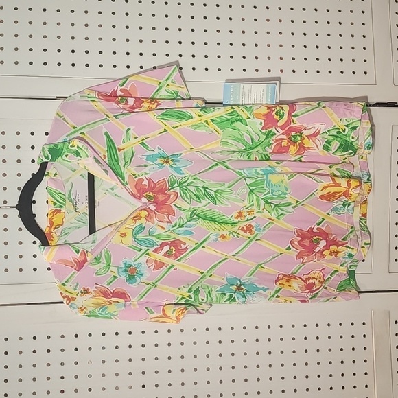Gottex Lifestyle Size XL Top Pink Veranda Wicking UPF 50+ Antimicrobial - Picture 1 of 8
